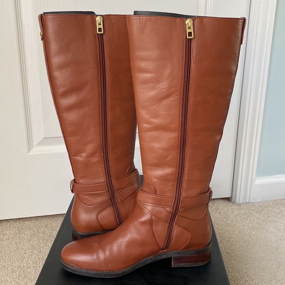 Authentic Coach Knee High Leather Boots - Size 9B - Picture 4 of 10